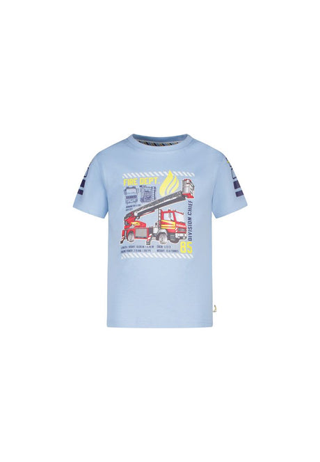 Salt and Pepper Jungen T-Shirt leuchtendem Feuerwehr Print