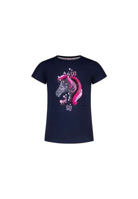 Salt and Pepper Mädchen T-Shirt  mit Pferde-Wendepailletten