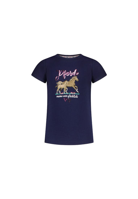 Salt and Pepper Mädchen T-Shirt mit edler Pferde-Applikation