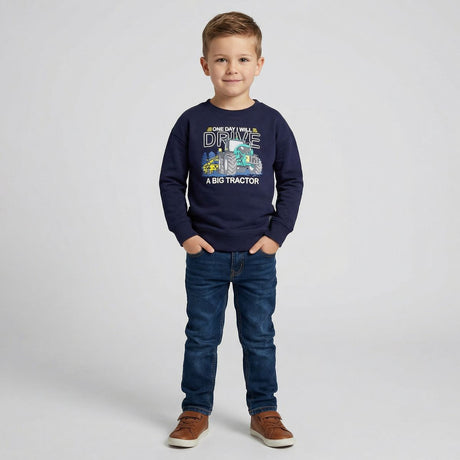 Salt and Pepper Jungen Sweatshirt mit Traktor-Print