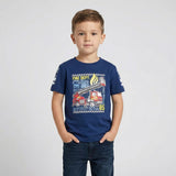Salt and Pepper Jungen T-Shirt leuchtendem Feuerwehr Print