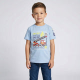 Salt and Pepper Jungen T-Shirt leuchtendem Feuerwehr Print