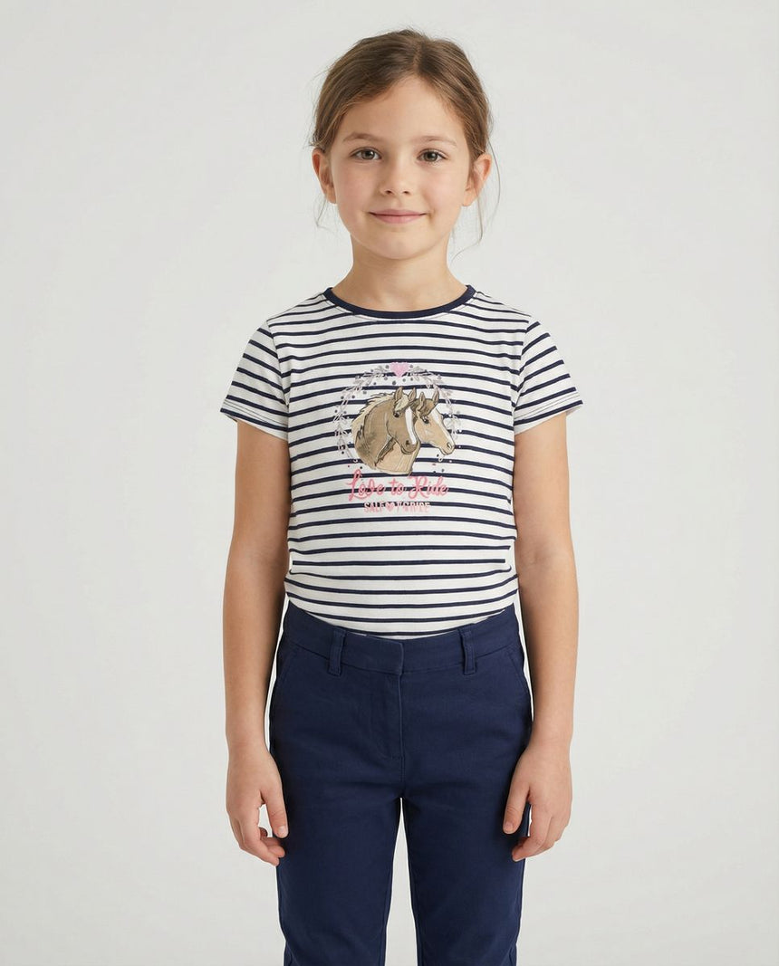 Salt and Pepper Mädchen T-Shirt mit maritimer Streifen-Look