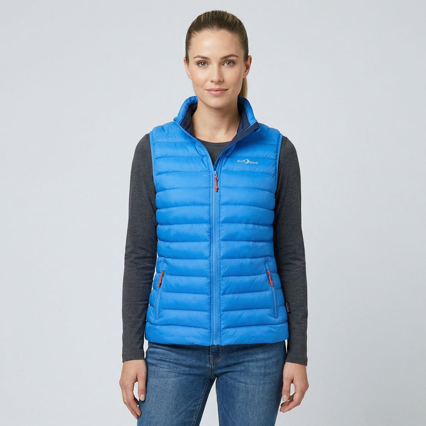 Blue Wave Damen Steppweste Olivia, packable