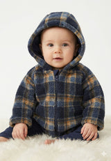 Minymo Teddy-Fleecejacke mit Kapuze