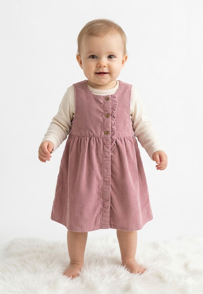 Minymo Baby-Kleid aus Cord