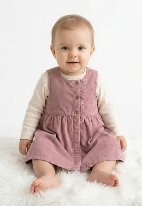 Minymo Baby-Kleid aus Cord