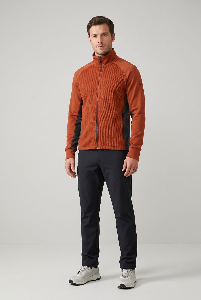 GTS Herren Midlayer-Jacke Man Scuba Mix Honey Comb