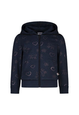 Thermo Jacke mit glitzerndem Pferde, dark blue 128