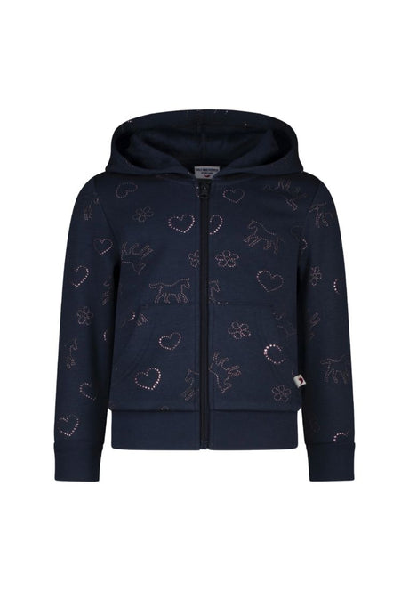 Thermo Jacke mit glitzerndem Pferde, dark blue 128