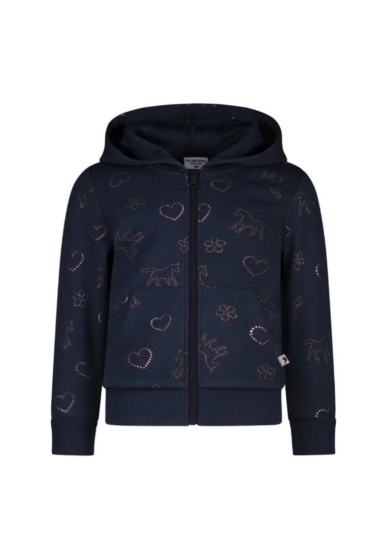 Thermo Jacke mit glitzerndem Pferde, dark blue 128