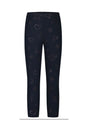 Thermo Leggings mit glitzerndem Pfe, dark blue 128