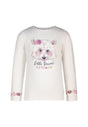 Langarmshirt mit glitzerndem WaschbÃ¤r Motiv fÃ¼r MÃ¤dchen 116/122