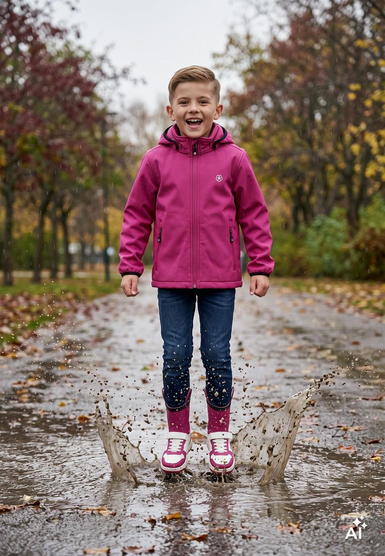 COLOR KIDS Kinder Softshelljacke mit Fleece