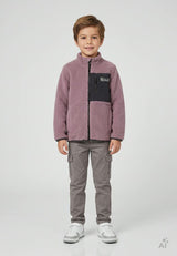COLOR KIDS Kinder Teddy- / Sherpa-Fleecejacke