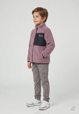 COLOR KIDS Kinder Teddy- / Sherpa-Fleecejacke