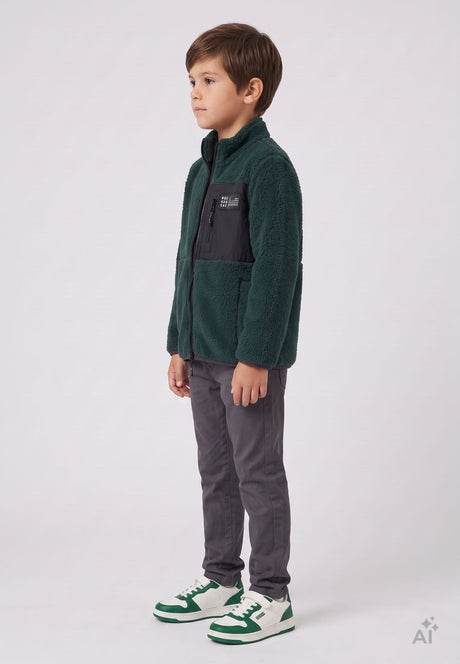 COLOR KIDS Kinder Teddy- / Sherpa-Fleecejacke