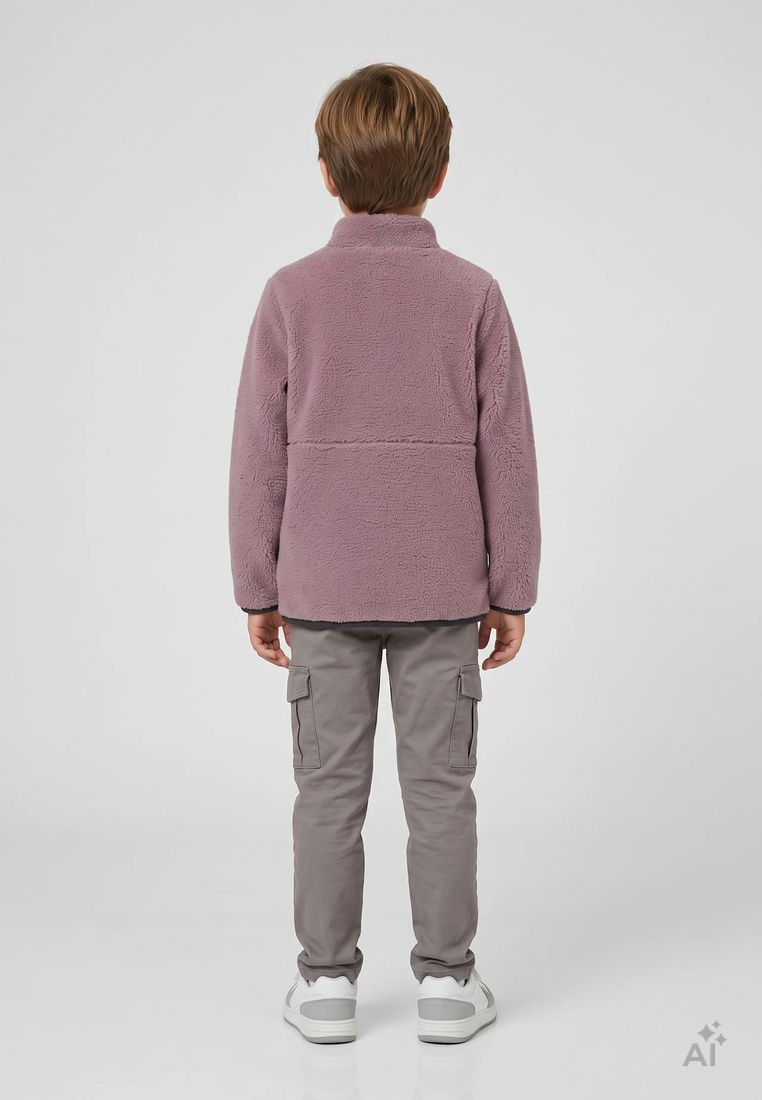 COLOR KIDS Kinder Teddy- / Sherpa-Fleecejacke