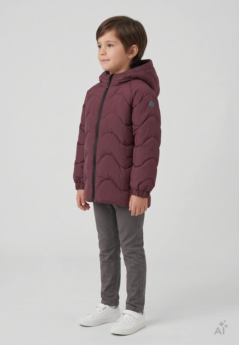 COLOR KIDS Kinder Steppjacke mit Kapuze –