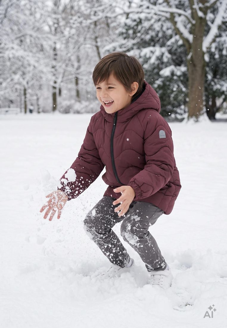COLOR KIDS Kinder Steppjacke mit Kapuze –