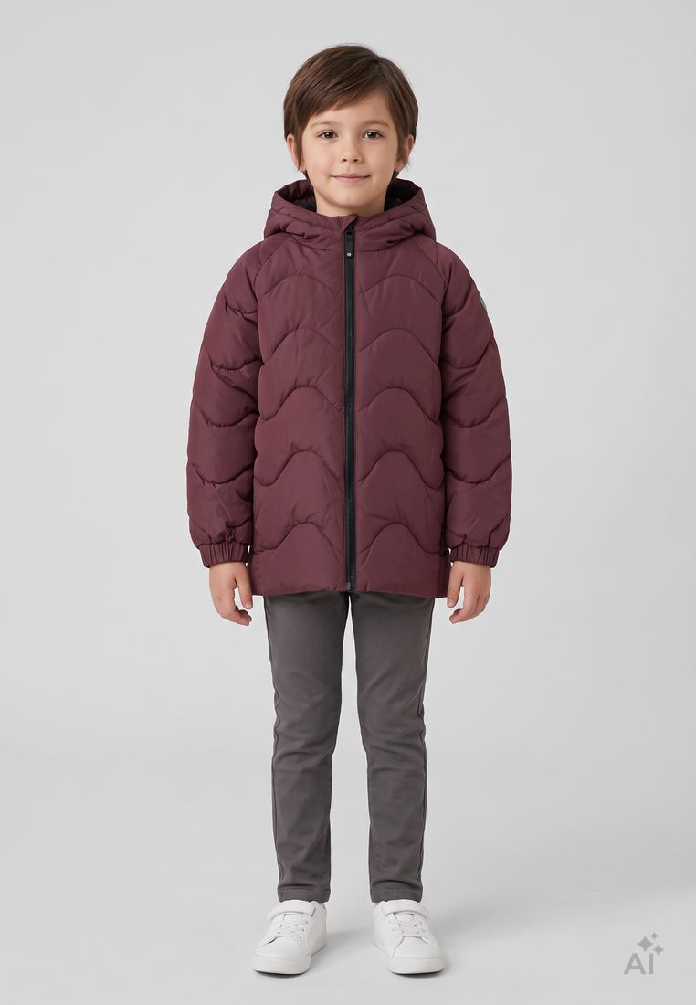 COLOR KIDS Kinder Steppjacke mit Kapuze –