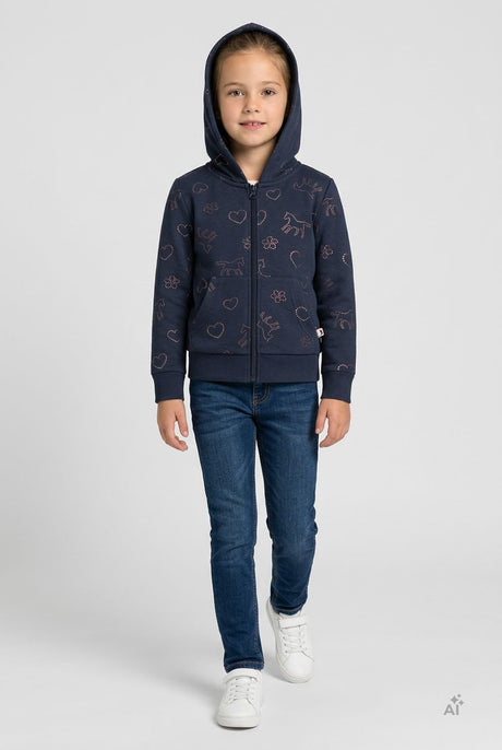 COLOR KIDS Mädchen Kapuzenpullover