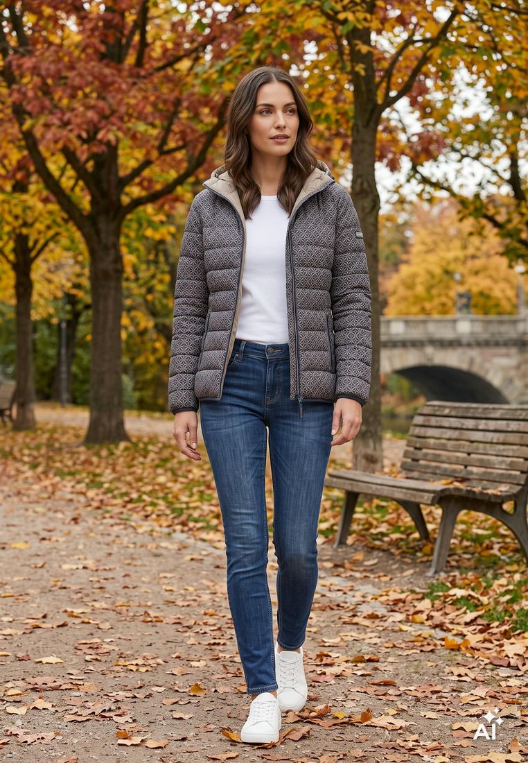 LPO Damen Wendesteppjacke Lilou