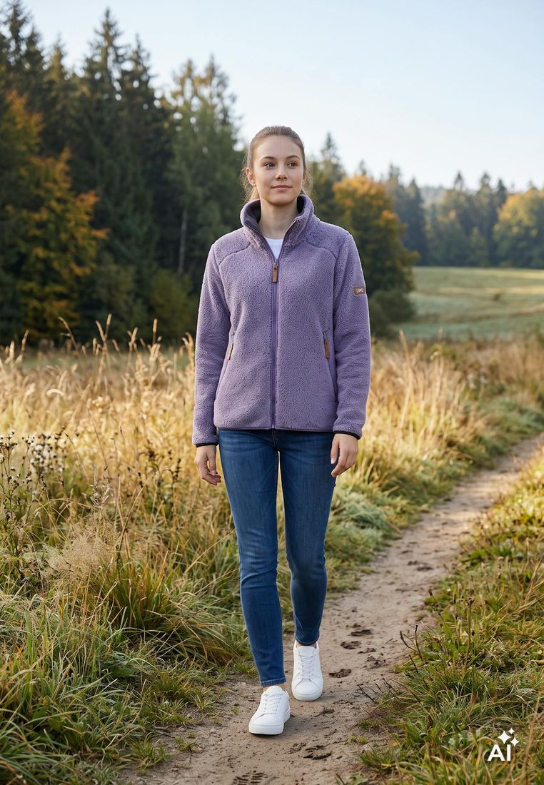 LPO Damen Fleecejacke aus Doubleface-Material Femke