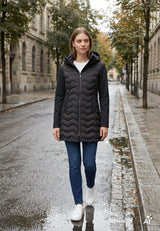 LPO Damen Steppmantel mit Softshell-Einsätzen Luna