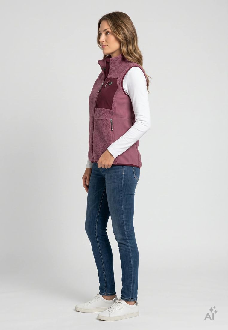 Maul Sport Damen Sherpa-Fleeceweste Almnixe