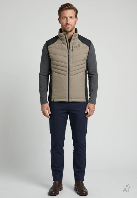Maul Sport Herren Hybrid-Steppweste Brunnenkopf