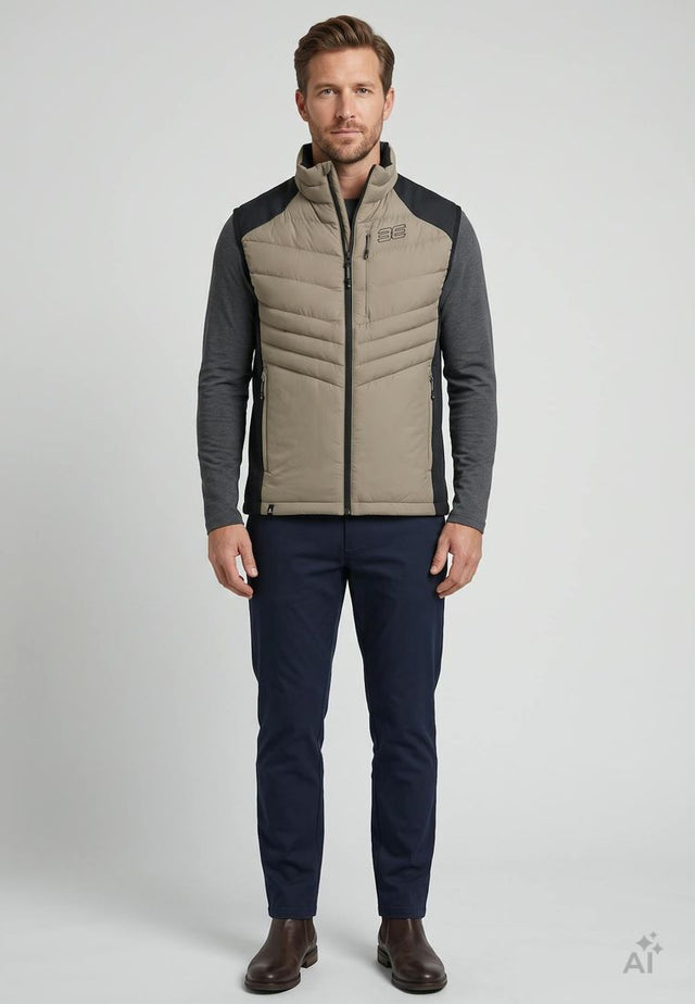 Maul Sport Herren Hybrid-Steppweste Brunnenkopf