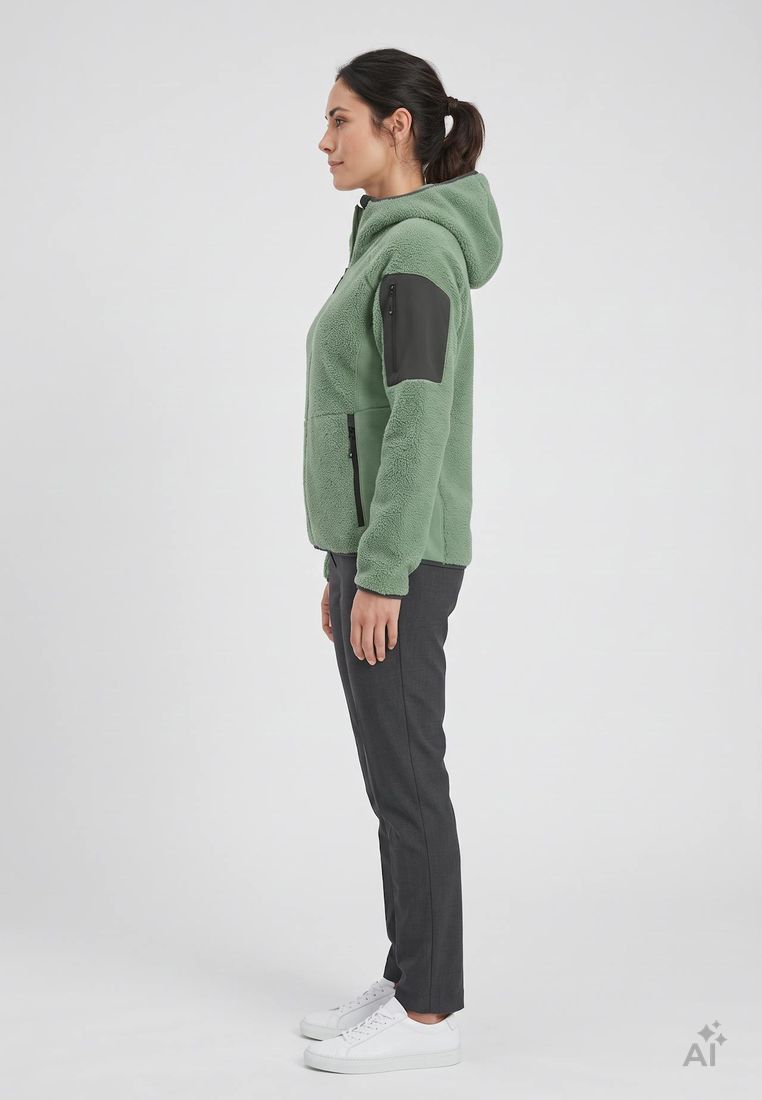 Maul Sport Damen Sherpa-Fleece-Unterjacke Wildroserl