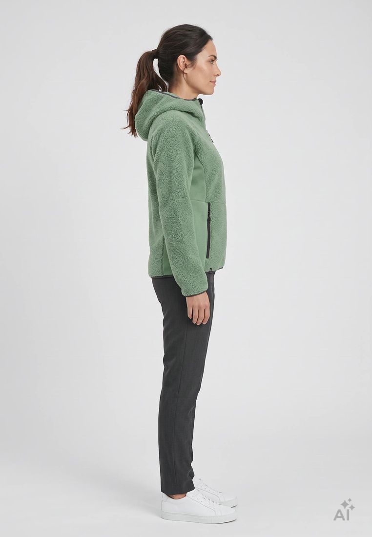 Maul Sport Damen Sherpa-Fleece-Unterjacke Wildroserl