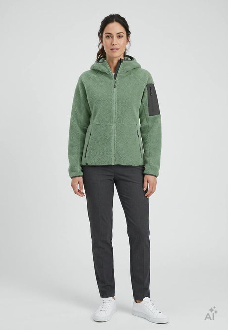 Maul Sport Damen Sherpa-Fleece-Unterjacke Wildroserl
