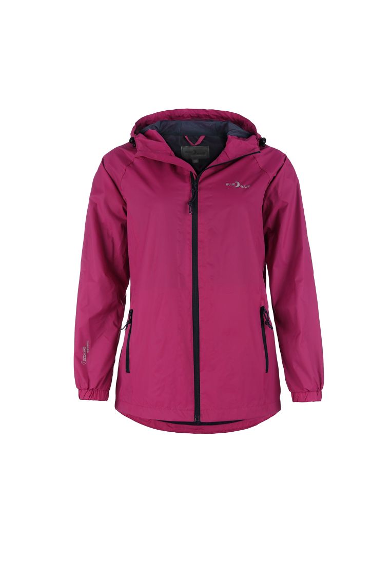 Blue Wave Damen Funktionsjacke Fabienne -  Verstaubare Jacke mit verstellbarer Kapuze und Mesh-Innenfutter 2406