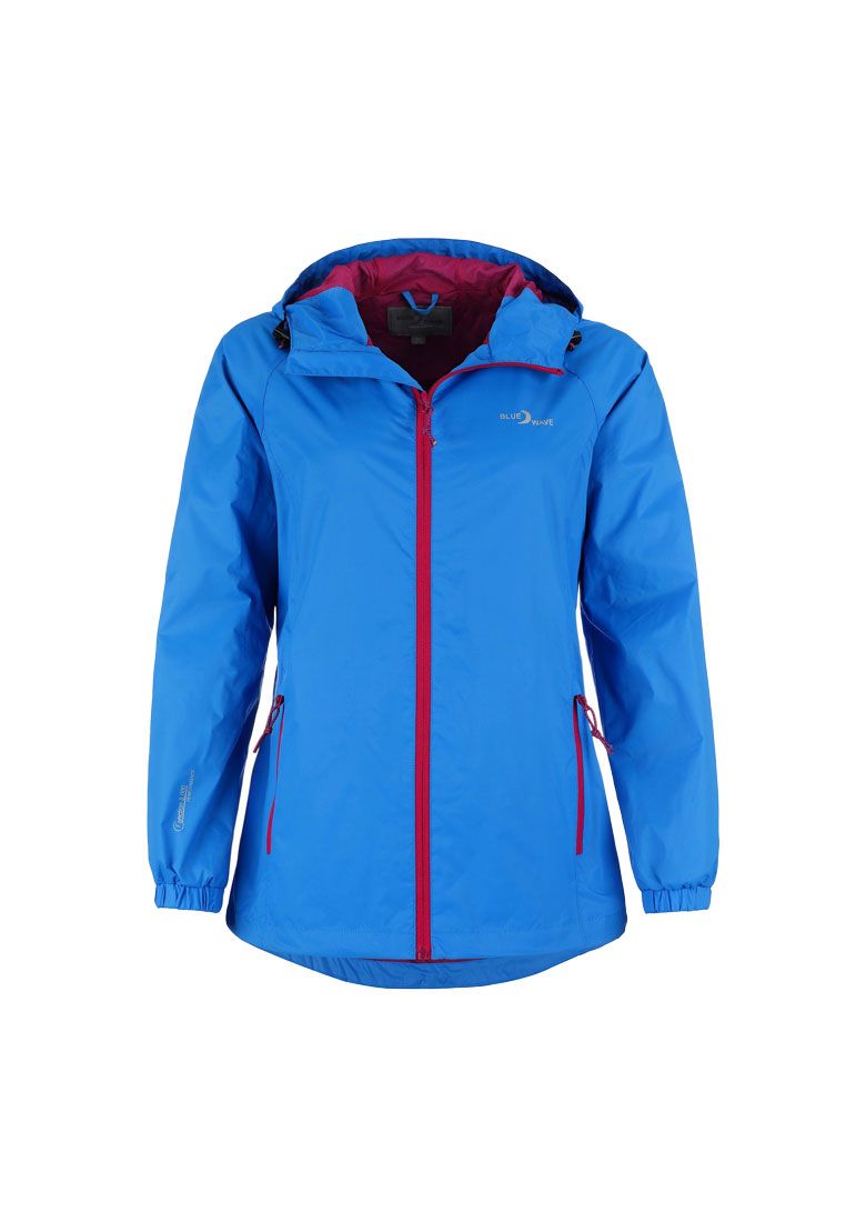 Blue Wave Damen Funktionsjacke Fabienne -  Verstaubare Jacke mit verstellbarer Kapuze und Mesh-Innenfutter 2406
