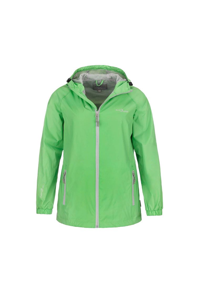 Blue Wave Damen Funktionsjacke Fabienne -  Verstaubare Jacke mit verstellbarer Kapuze und Mesh-Innenfutter 2406