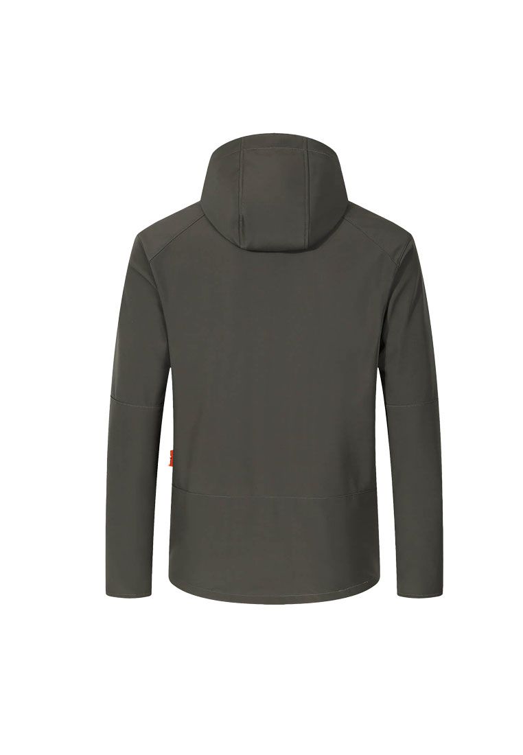 Blue Wave Herren Softshelljacke Mads mit Fleecefutter und angeschnittener Kapuze