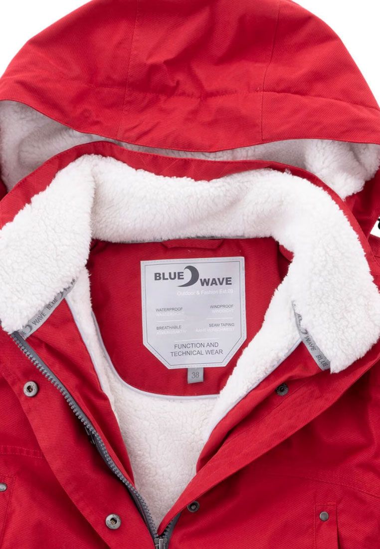 Blue Wave Damenparka wasserdicht mit gefüttertem Rücken und abnehmbarer Kapuze Anke 2304