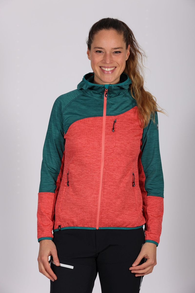 Maul Sport Damen Fleecejacke mit Kapuze Riedlerspitz