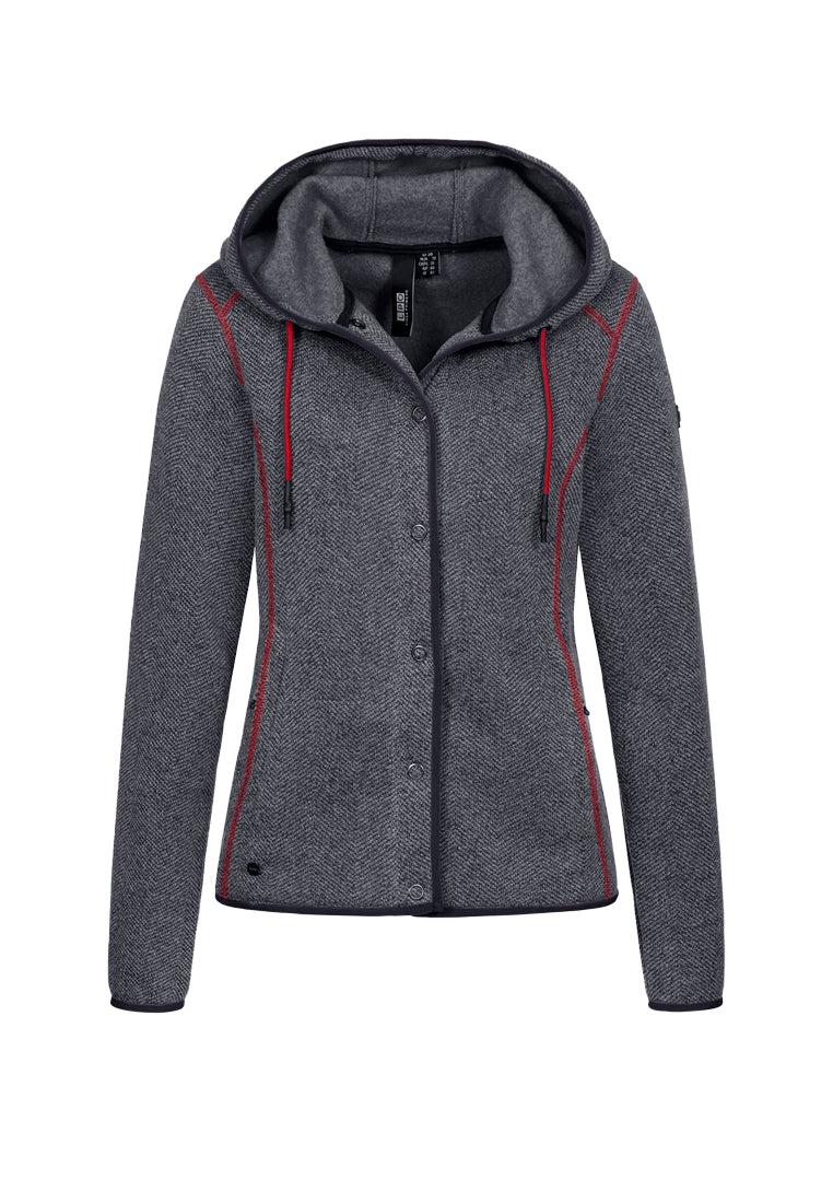 LPO Damen Feinstrickjacke grau FALKA 545515