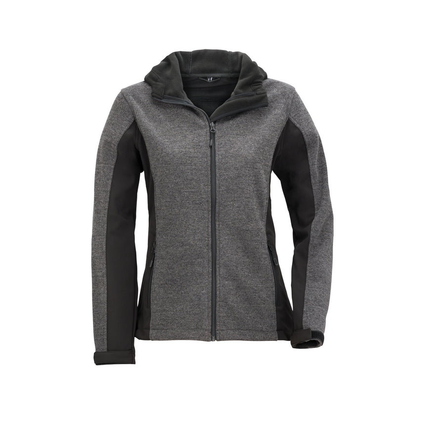 Wäfo Softshelljacke in Strickoptik für Damen