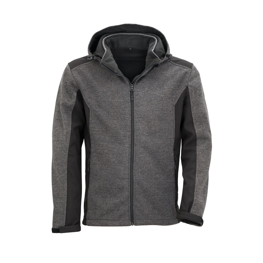Wäfo Softshelljacke in Strickoptik für Herren
