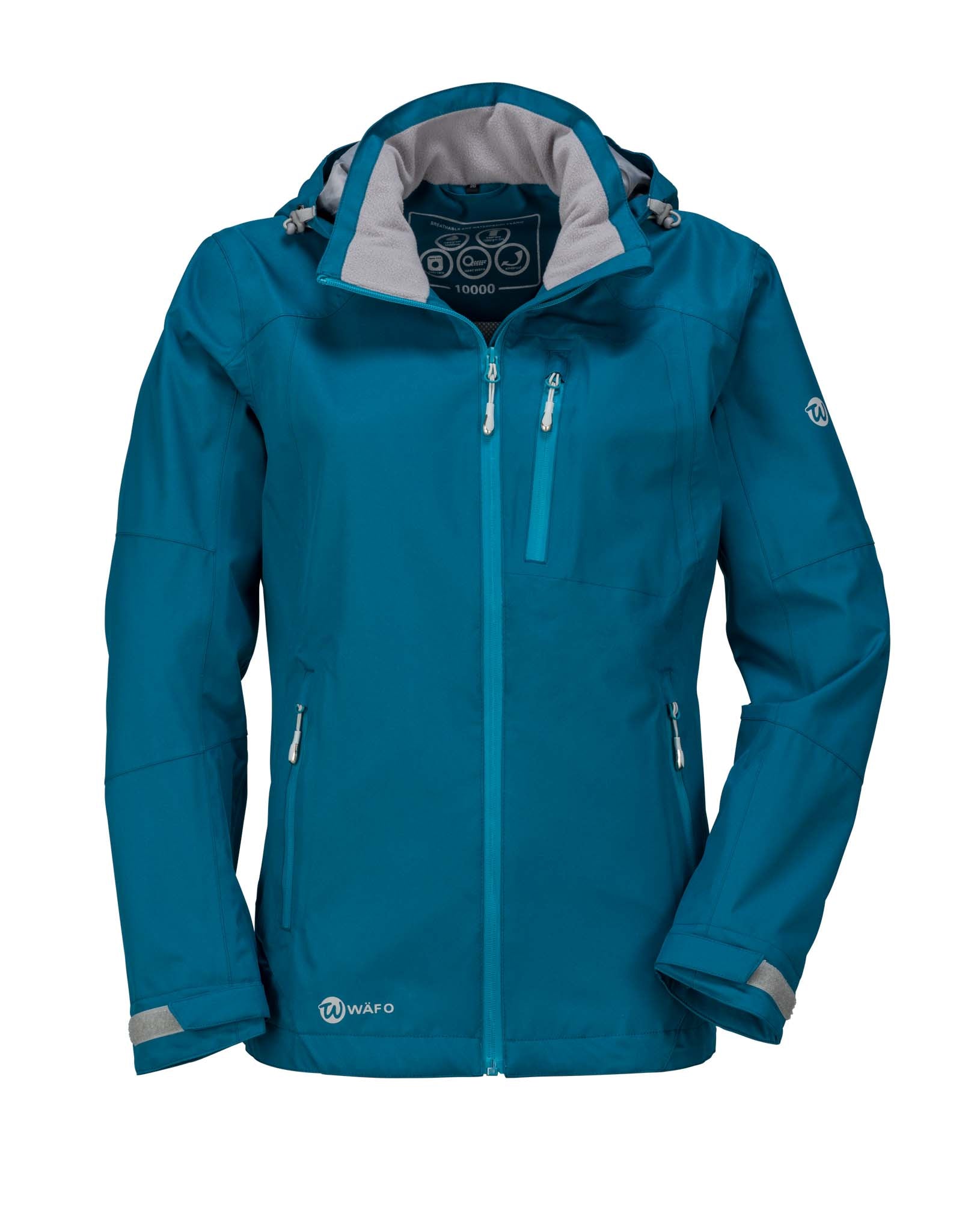 Wäfo Damen Funktionsjacke mit abnehmbarer Kapuze