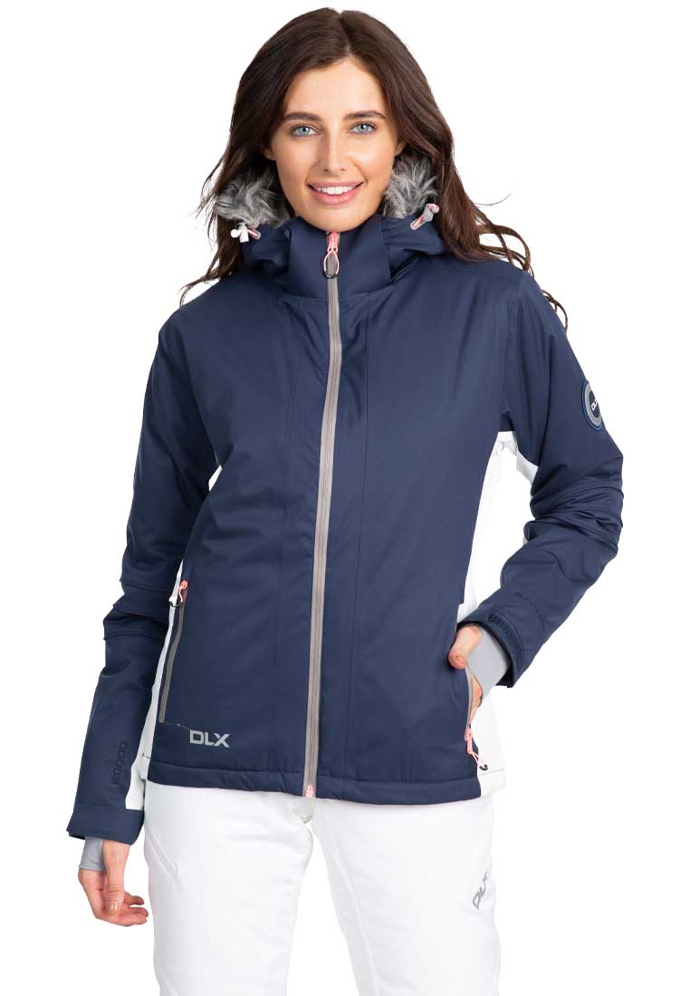 DLX Damen Skijacke SADNRINE mit Kapuze