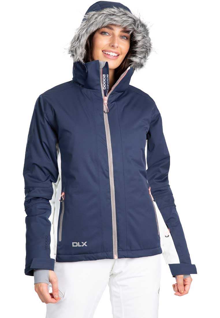 DLX Damen Skijacke SADNRINE mit Kapuze