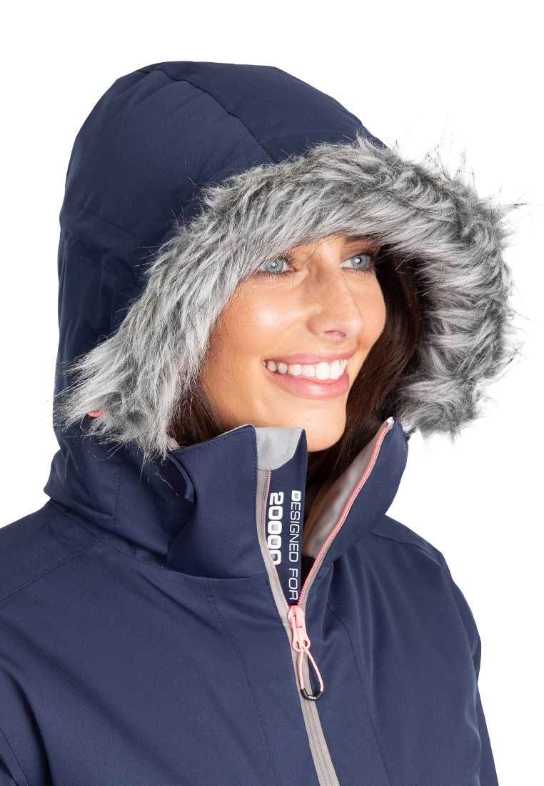 DLX Damen Skijacke SADNRINE mit Kapuze