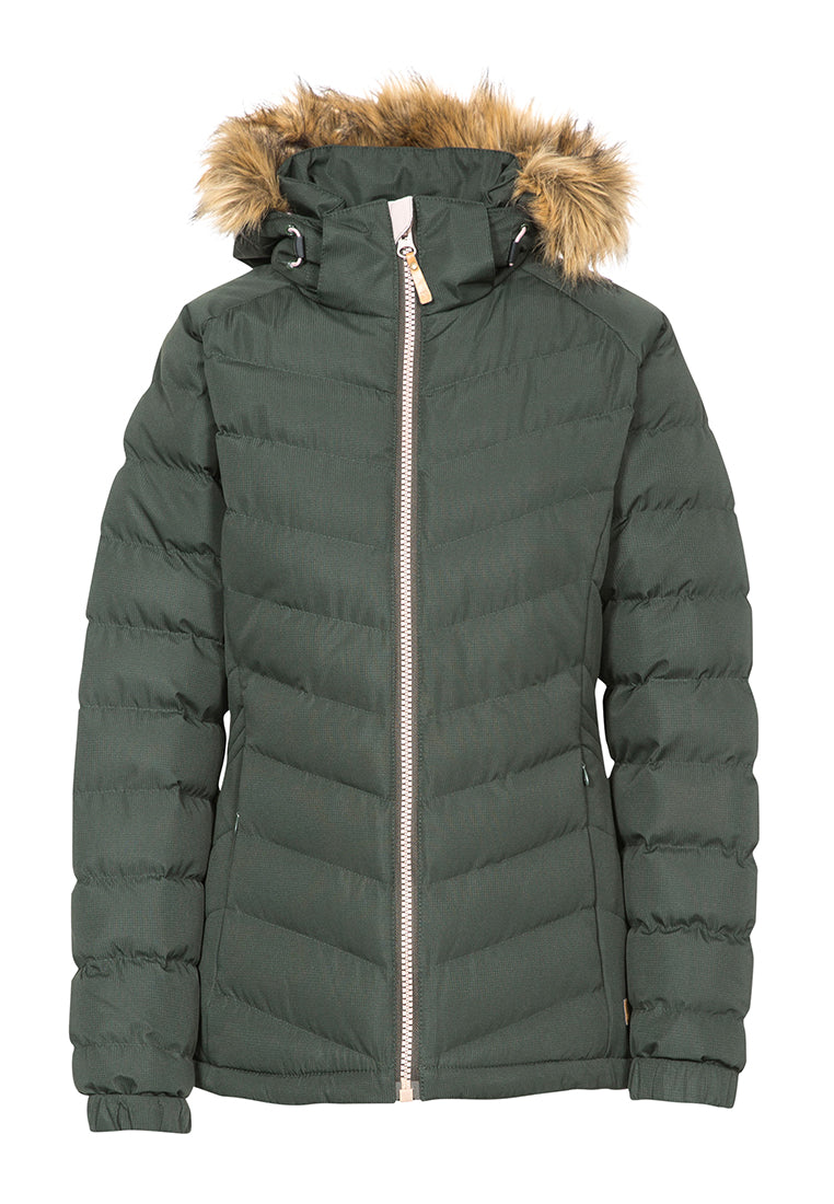 Trespass Damen Isolationsjacke mit Fell-Kapuze NADINA
