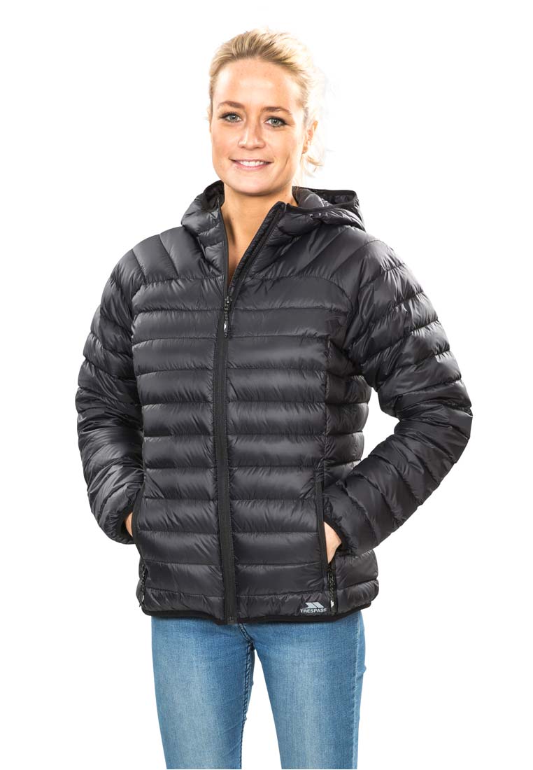 Trespass Damen Isolationsjacke mit Echtdaunenfüllung Trisha schwarz